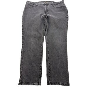 Madewell Jeans Women 33x29 Black Perfect Vintage Distress Straight Denim